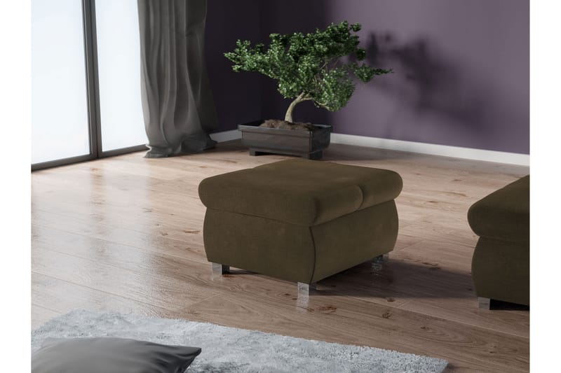 Gamal Fotpall 60 cm - Brun - Products - Möbler - Fåtölj & stolar - Pall & puff - Fotpallar