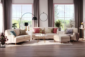 Howard Lyx Fotpall - Products - Möbler - Fåtölj & stolar - Pall & puff - Fotpallar