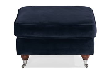 Howard Riviera Fotpall Sammet - Midnattsblå - Products - Möbler - Fåtölj & stolar - Pall & puff - Fotpallar