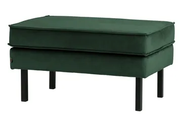 Lissbon Fotpall Sammet - Grön - Products - Möbler - Fåtölj & stolar - Pall & puff - Fotpallar
