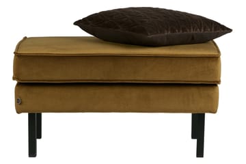 Lissbon Fotpall Sammet - Honungsgul - Products - Möbler - Fåtölj & stolar - Pall & puff - Fotpallar