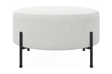 Menard Compact Sittpuff Rund 70 cm - Vit - Products - Möbler - Fåtölj & stolar - Pall & puff - Sittpuff