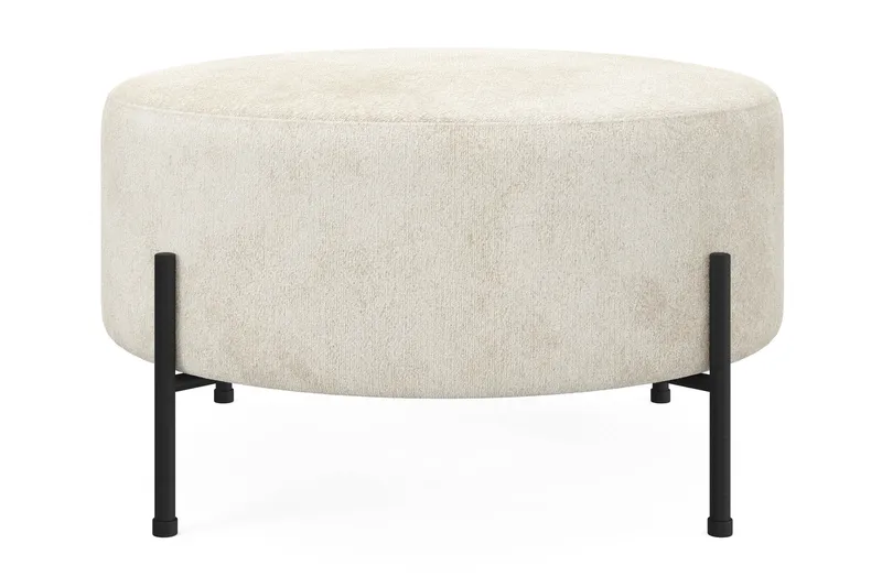 Menard Compact Sittpuff Rund 70 cm - Vit - Products - Möbler - Fåtölj & stolar - Pall & puff - Sittpuff
