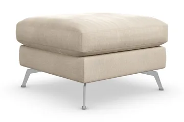 Ocean Lyx Fotpall - Beige/Sammet - Products - Möbler - Fåtölj & stolar - Pall & puff - Fotpallar