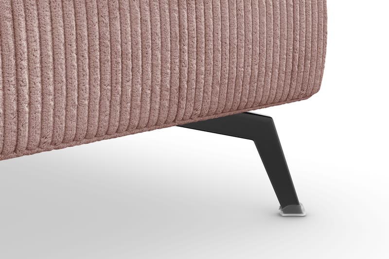 Ocean Lyx Fotpall - Rosa/Svart - Products - Möbler - Fåtölj & stolar - Pall & puff - Fotpallar