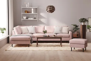 Peppe Fotpall - Rosa - Products - Möbler - Fåtölj & stolar - Pall & puff - Fotpallar