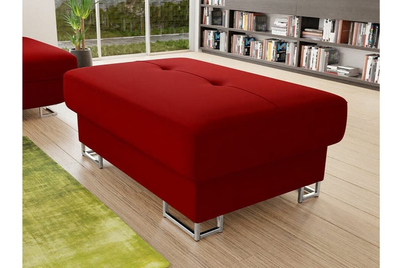 Reginia Fotpall 67 cm Dark red - Products - Möbler - Fåtölj & stolar - Pall & puff - Fotpallar