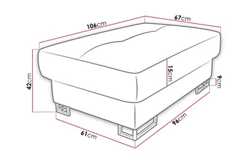 Reginia Fotpall 67 cm - Products - Möbler - Fåtölj & stolar - Pall & puff - Fotpallar