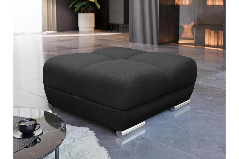 Simerly Fotpall 90 cm - Svart - Products - Möbler - Fåtölj & stolar - Pall & puff - Fotpallar