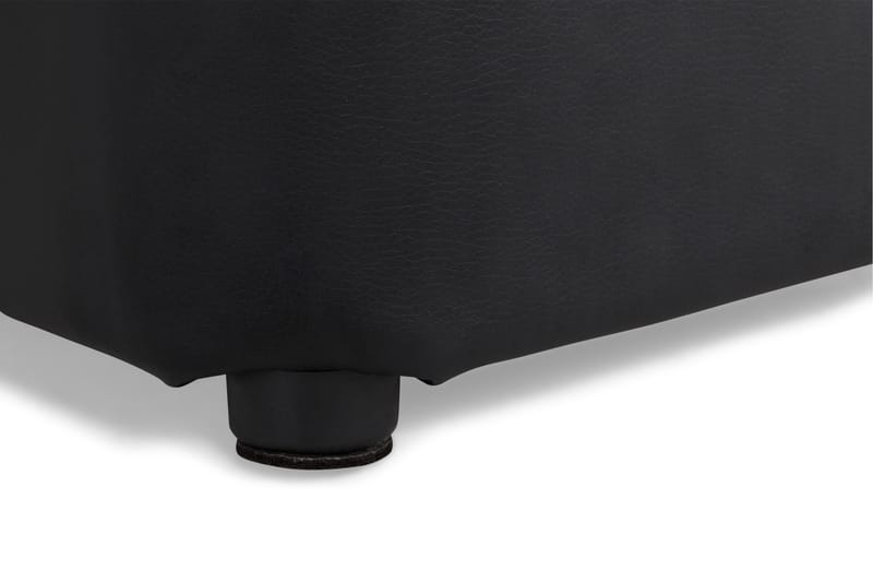 Square Pall Läder - Svart - Products - Möbler - Fåtölj & stolar - Pall & puff - Sittpuff