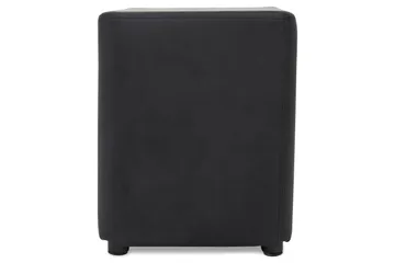 Square Pall Läder - Svart - Products - Möbler - Fåtölj & stolar - Pall & puff - Sittpuff