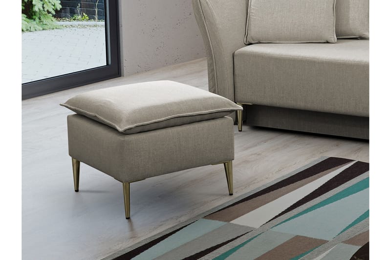 Staffin Fotpall 50 cm beige - Products - Möbler - Fåtölj & stolar - Pall & puff - Fotpallar