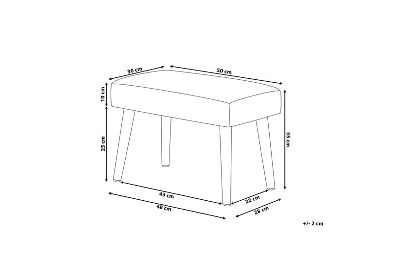Takoma Fotpall 30|50 cm - Brun - Products - Möbler - Fåtölj & stolar - Pall & puff - Fotpallar