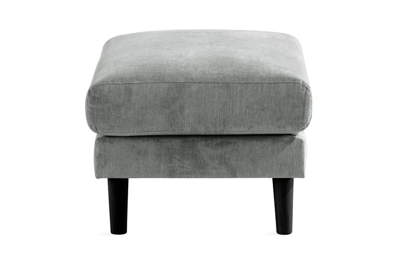 Trend Lyx Fotpall - Grå/Svart - Products - Möbler - Fåtölj & stolar - Pall & puff - Fotpallar