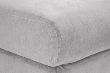 Trend Lyx Fotpall - Ljusgrå/Svart - Products - Möbler - Fåtölj & stolar - Pall & puff - Fotpallar