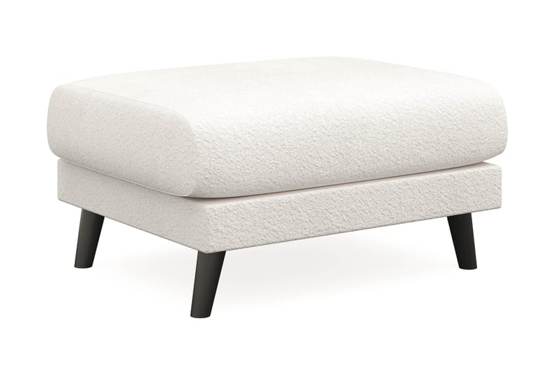 Trend Lyx Fotpall - Vit|Bouclé - Products - Möbler - Fåtölj & stolar - Pall & puff - Fotpallar