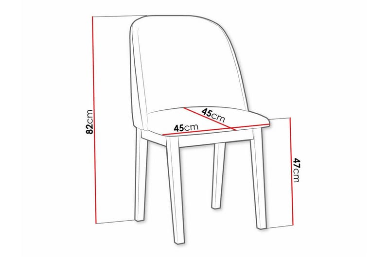 Patrickswell Matstol - Svart - Products - Möbler - Fåtölj & stolar - Matstol & köksstol