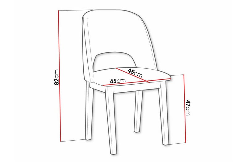 Patrickswell Matstol - Svart - Products - Möbler - Fåtölj & stolar - Matstol & köksstol