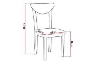 Patrickswell Matstol - Svart - Products - Möbler - Fåtölj & stolar - Matstol & köksstol