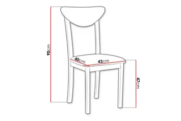 Patrickswell Matstol - Vit - Products - Möbler - Fåtölj & stolar - Matstol & köksstol