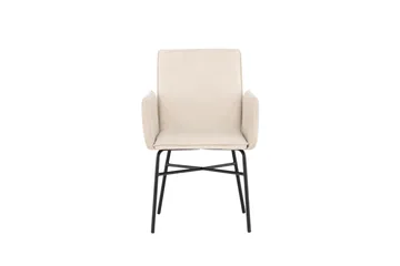Petra Karmstol - Beige - Products - Möbler - Fåtölj & stolar - Matstol & köksstol