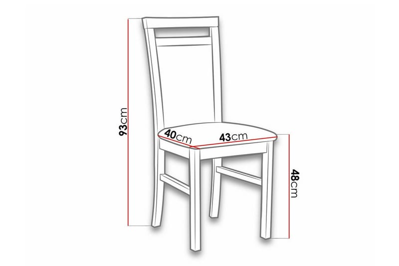 Roma Matstol Black and white - Products - Möbler - Fåtölj & stolar - Matstol & köksstol