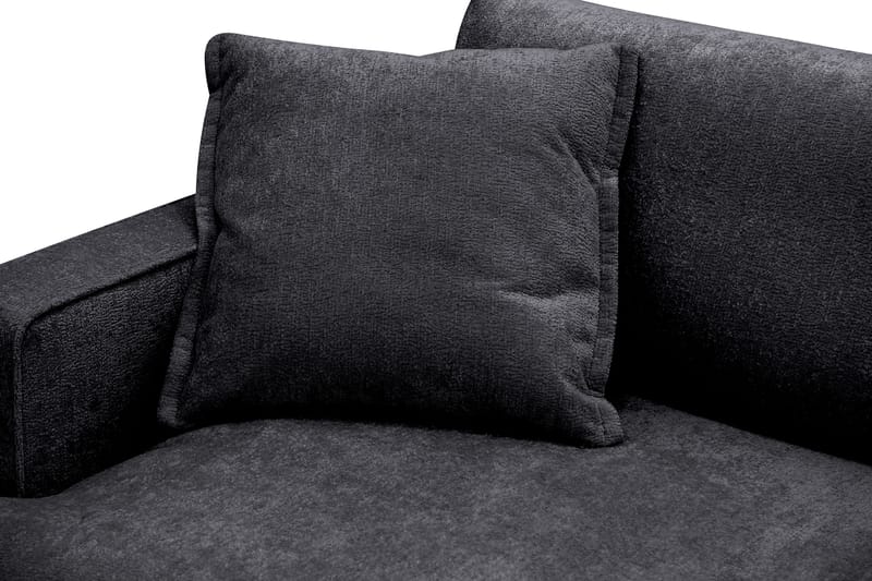Rossita lyx Extra djup Fåtölj - Svart Chenille - Products - Möbler - Fåtölj & stolar - Fåtölj