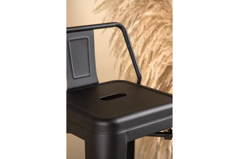 Tempe Barstol med ryggstöd - Svart - Products - Möbler - Fåtölj & stolar - Barstol & barpall