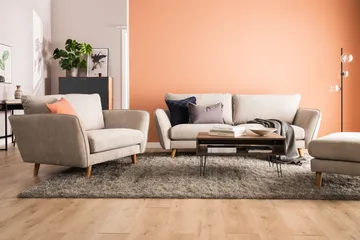 Trend Lyx Fåtölj - Beige/Svart - Products - Möbler - Fåtölj & stolar - Fåtölj