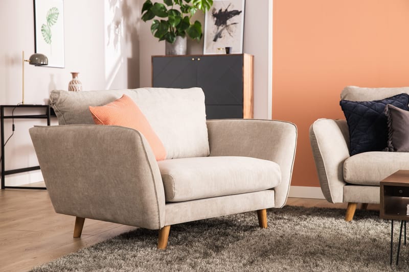 Trend Lyx Fåtölj - Beige/Svart - Products - Möbler - Fåtölj & stolar - Fåtölj