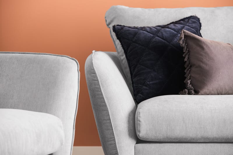 Trend Lyx Fåtölj - Ljusgrå/Svart - Products - Möbler - Fåtölj & stolar - Fåtölj