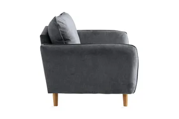 Trend Lyx Fåtölj - Mörkgrå/Ek - Products - Möbler - Fåtölj & stolar - Fåtölj