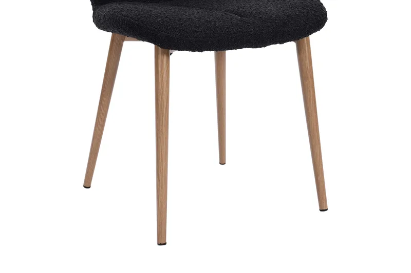 Tuktut Matstol - Svart - Products - Möbler - Fåtölj & stolar - Matstol & köksstol