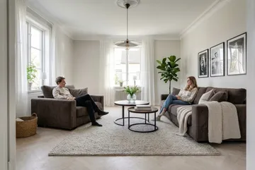 Valencia Extra Djup Fåtölj - Brun - Products - Möbler - Fåtölj & stolar - Fåtölj