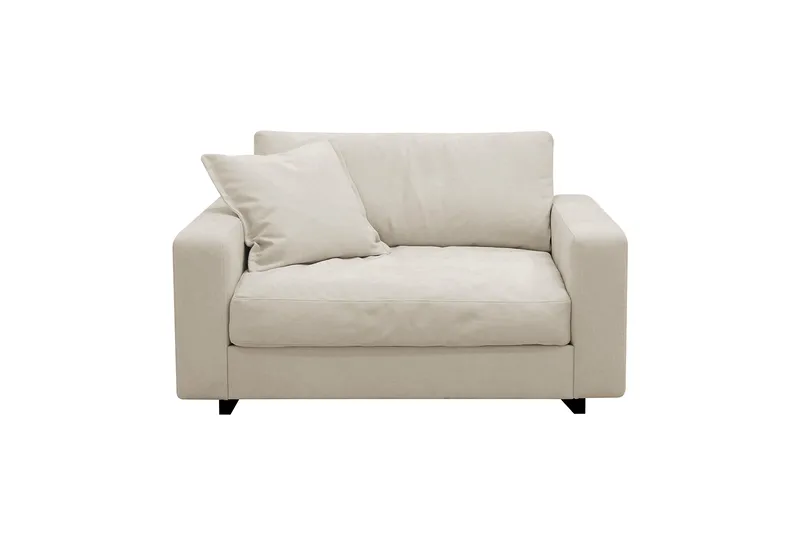 Valencia Extra Djup Fåtölj i Chenille - Beige - Products - Möbler - Fåtölj & stolar - Fåtölj