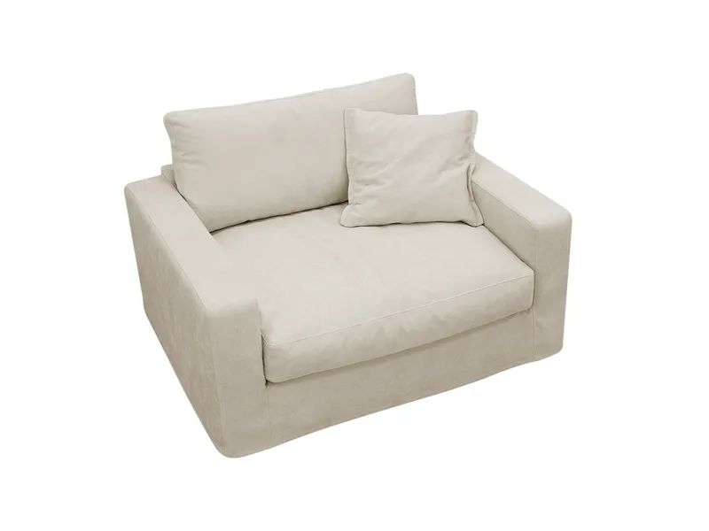 Valencia Extra Djup Fåtölj med avtagbar och tvättbar klädsel - Beige - Products - Möbler - Fåtölj & stolar - Fåtölj