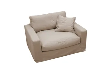Valencia Extra Djup Fåtölj med avtagbar och tvättbar klädsel - Ljusbrun - Products - Möbler - Fåtölj & stolar - Fåtölj