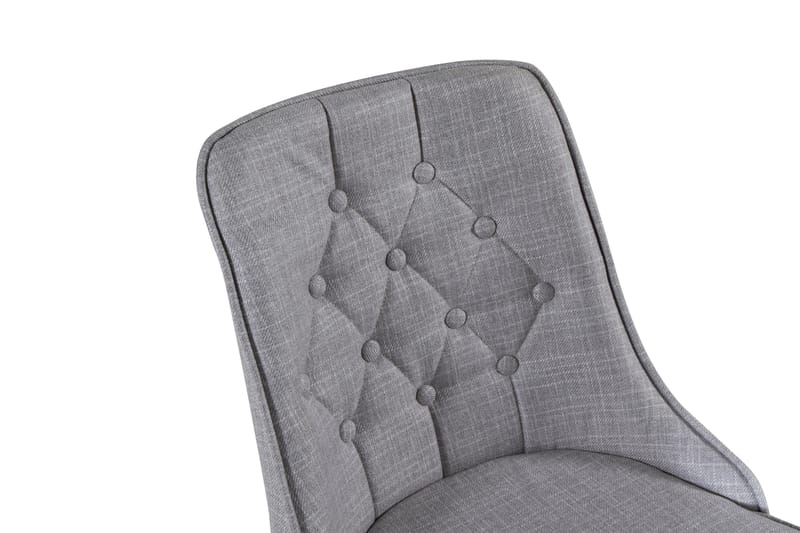 Velvet Deluxe Matstol - Grå/Svart - Products - Möbler - Fåtölj & stolar - Matstol & köksstol