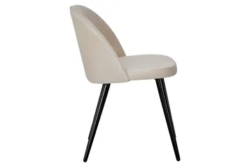 Velvet Matstol Sammet - Beige - Products - Möbler - Fåtölj & stolar - Matstol & köksstol