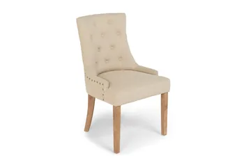 Viktoria Matstol med Nitar - Beige / Vintage - Products - Möbler - Fåtölj & stolar - Matstol & köksstol