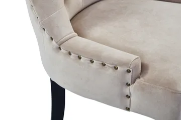 Viktoria Matstol Sammet - Sand / Beige - Products - Möbler - Fåtölj & stolar - Matstol & köksstol