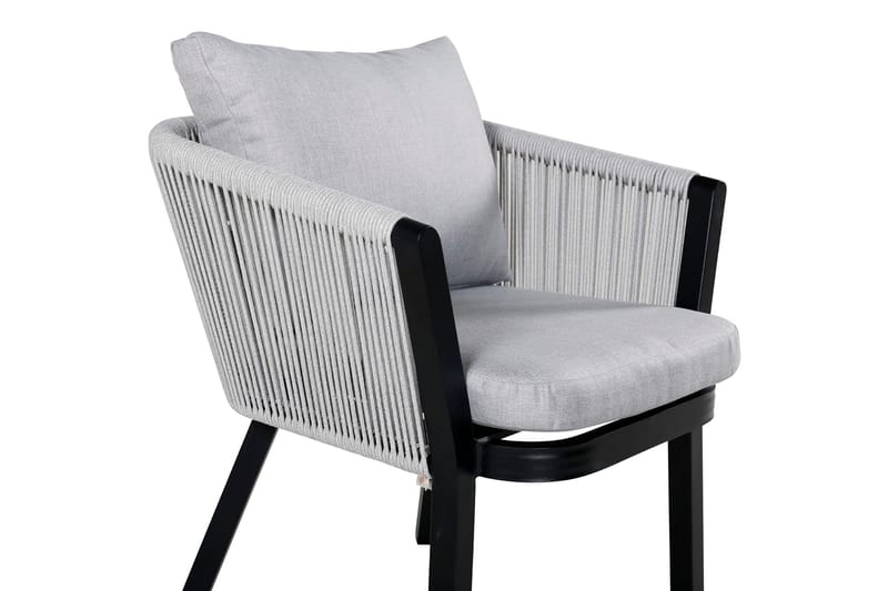 Virya Matstol med Dyna - Grå/Svart - Products - Möbler - Fåtölj & stolar - Matstol & köksstol