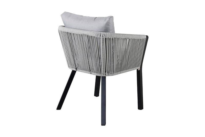 Virya Matstol med Dyna - Grå/Svart - Products - Möbler - Fåtölj & stolar - Matstol & köksstol