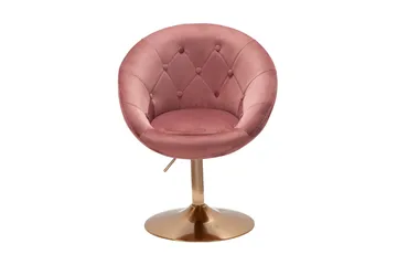 Willowdale Kontorsstol - Mörkrosa/Guld - Products - Möbler - Fåtölj & stolar - Kontorsstol & skrivbordsstol