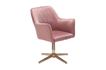 Willowdale Kontorsstol med Armstöd - Rosa/Guld - Products - Möbler - Fåtölj & stolar - Kontorsstol & skrivbordsstol