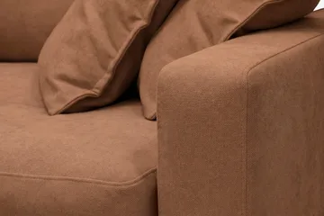 Valencia Extra Djup 5-sits Soffa i Chenille - Rostbrun - Products - Möbler - Soffa