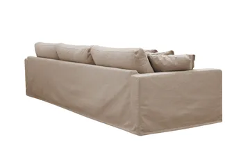 Valencia Extra Djup 5-sits Soffa med avtagbar och tvättbar klädsel - Ljusbrun - Products - Möbler - Soffa