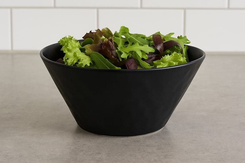 Salladsskål Salladsskål i Keramik 25x11,5 cm - svartmelerad - Products - Servering & matlagning - Bakredskap - Blandskål