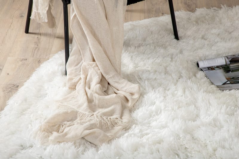 Grace Ryamatta Rund 200 cm - Vit - Products - Textil & mattor - Matta - Flatvävd matta