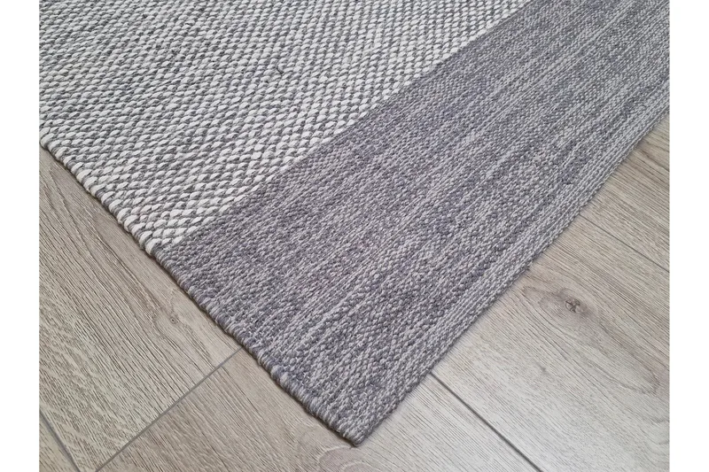 Alva Bomullsmatta 75x150 cm Oval - Grå - Products - Textil & mattor - Matta - Modern matta - Bomullsmatta